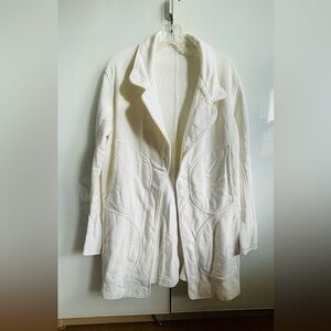M Everlast for Norma Kamali Chic White Women's Blazer